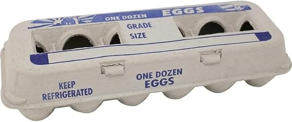 Egg Cartons 250 Bulk Pack, Natural Fiber | Durable Paper Pulp Construction, Secure Storage for Large Chicken & Quail Eggs, Professional Grade Farm Supply