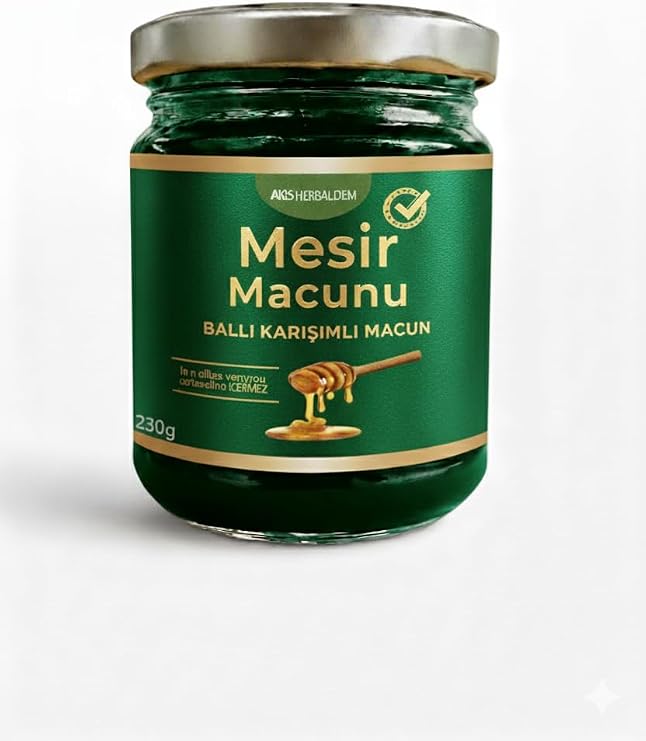 AKS Bitkisel Karışımlı Ginseng Mesir Atom Epmedyumlu, Kuvvet Macun 230 gr