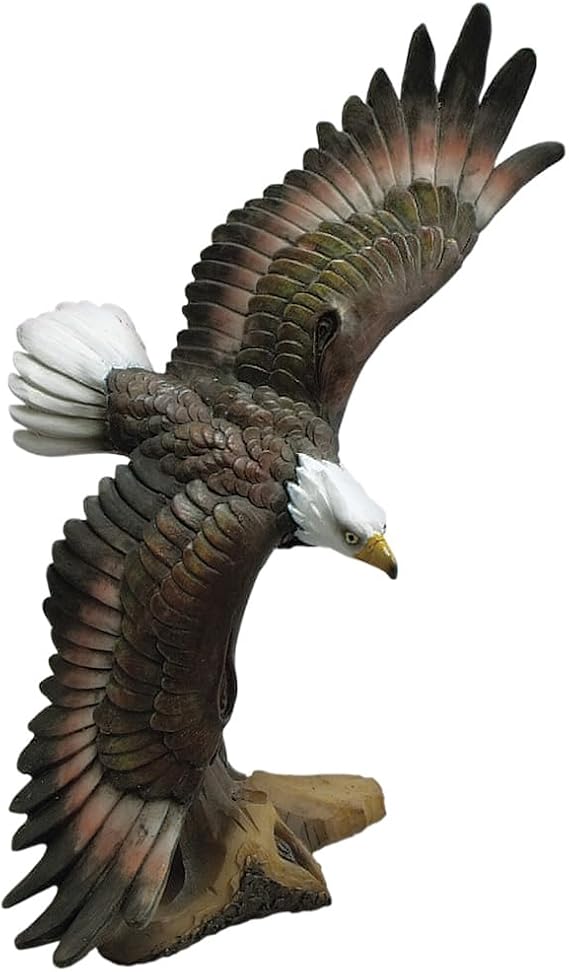 Soaring Eagle Figurine, Poly Stone, Home Decor Accessories, 19178