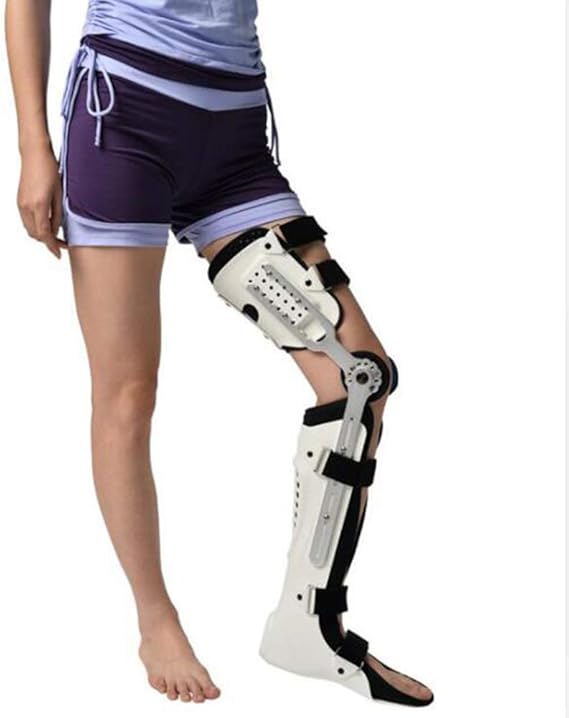 YC Knee Brace, Knee Ankle Foot Orthosis KAFO Brace Fixed Stiff Thigh Knee Joint Ankle Foot Spport and Ankle Fixator,(Left Leg Right Leg),Left Leg