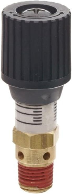 for Control Devices 1/4 Brass Variable Pressure Relief Valve 0-100 psi Adjustable