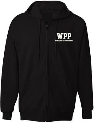 Military American Law Enforcement WPP Witness Protection Program Jacket Zipper Hoodie-3XL