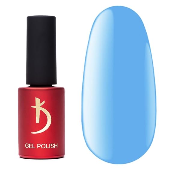 kodi professional Blue Collection Gel Nail Polish Color 7ml. (0.23 fl oz) Led Uv Coat Soak Off Dark Violet (100 B (sky-dark-blue))
