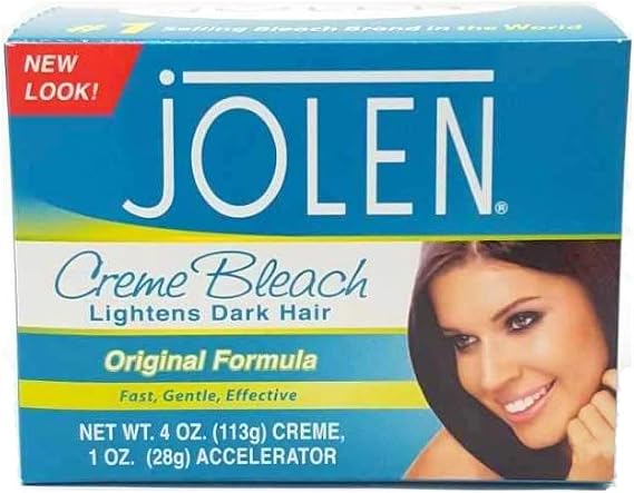 Jolen 4 Ounce Creme Bleach Regular Lightens Excess Dark Hair (118ml)