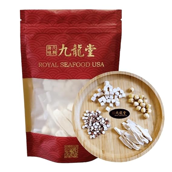 Royal Seafood USA Natural Healthy Assorted Soup Mix 2-3 Servings 80g Si Shen Tang Soup Mix 2-3