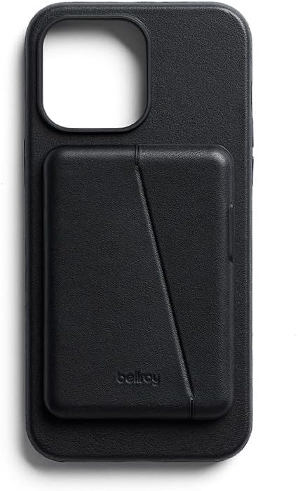Bellroy Mod Case + Wallet for iPhone 14 Plus (Leather Phone Case, Slim Card Holder) - Black