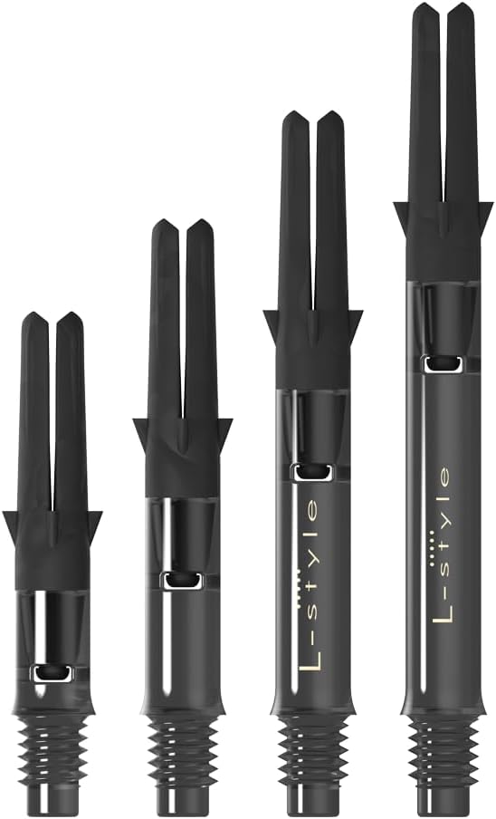 L-style L-Shaft Carbon Spinning Dart Shafts Lightweight Carbon Shafts for Soft Tip & Steel Tip Darts Set of 3