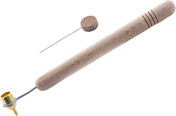 BestPysanky 0.4 mm Medium Brass Tip Wooden Handle Kistka (Hot Wax Pen)