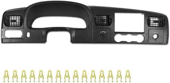 G-PLUS Dash Bezel Dashboard Surround Trim Panel | Compatible with Ford F250 F350 Super Duty 2005 2006 2007 Black Dash Cover
