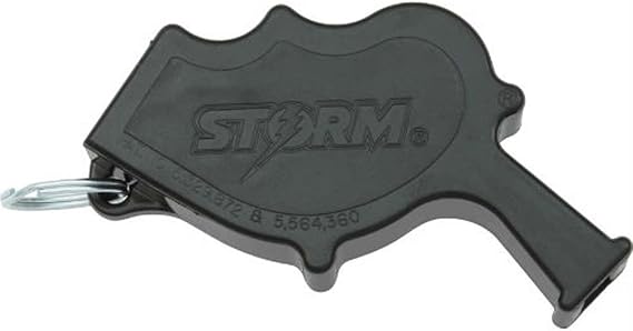 Storm Safety Whistle - Black