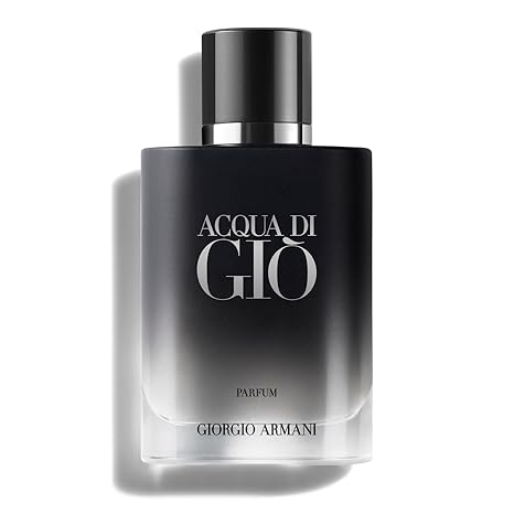 Armani Beauty Acqua di Gio Parfum - Earthy & Woody Mens Cologne | Fragrance with Bergamot, Rosemary & Wood - Long Lasting Fresh Citrus Mens Scent - Refillable Bottle Perfect for Everyday Wear