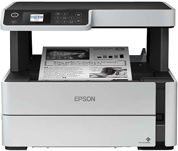 Epson EcoTank M2170 A4 Mono Çok Fonksiyonlu Yazıcı, Wi-Fi + Ethernet, Çift Taraflı, Siyah Beyaz, Tarayıcı + Fotokopi