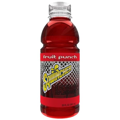 Sqwincher Zero Ready-To-Drink, 20 oz Bottles/Yield, Fruit Punch, 24/Case - 1 Each