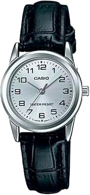 Casio Womens LTPV001L-7B Black Leather Quartz Watch