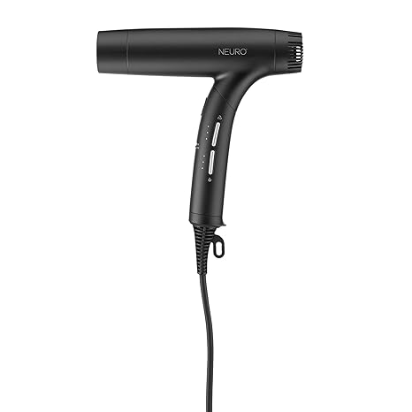 Neuro by Paul Mitchell Dry+ Folding Professional Travel Hair Dryer with Auto Dual Voltage for Worldwide Use, Lightweight + Portable, Includes Storage Bag