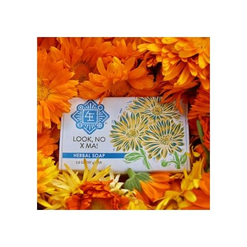 Four Elements 4E Look! No X Ma Organic Herbal Soap, 3.8 OZ - for Best Result! - Pair it with Look No X Ma! Cream.
