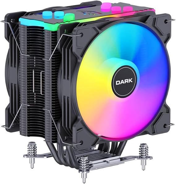 Dark Freezer X129 2xAddresseble RGB LED Fanlı Kule Tipi Soğutucu (DKCCX129)