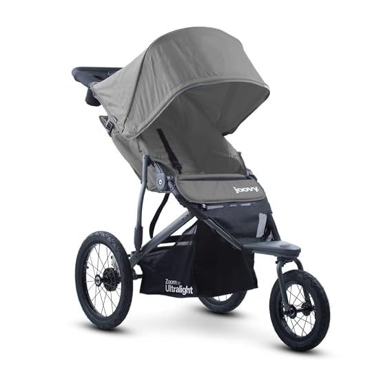 Joovy Zoom360 Ultralight Jogging Stroller, Charcoal