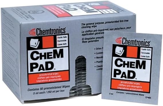 Chem Pad Presaturated Wipe 50 Pack-by-Chemtronics