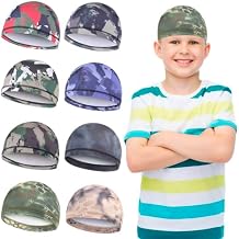 8Pcs Kids Helmet Liner Skull Cap Unisex Baby Beanie Cap Football Sports Wicking Cap Running Hat