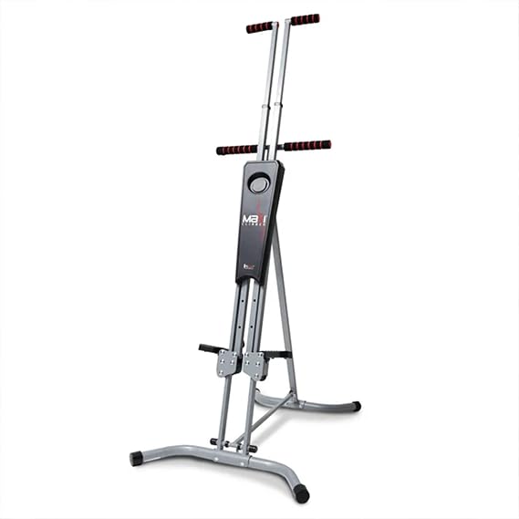 MaxiClimber Vertical Climber Provides an Adjustable Platform to Target Power, Strength and Endurance Training for a Full-Body Workout. Free Fitness App and ERS Resistance