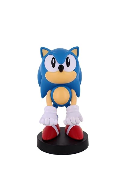 Exquisite Gaming Sonic Controller Holder, Phone Stand & Cable Guys Collectible Figure, 8 inch