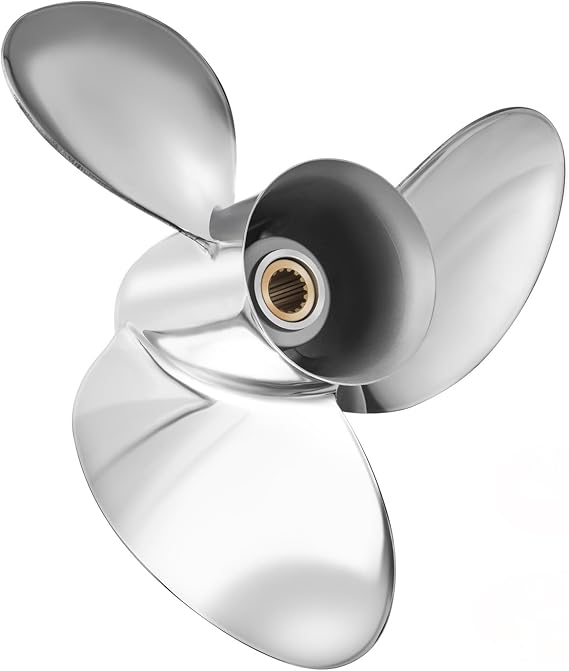 Stainless Steel 16 X 23 Upgrade OEM 990C0-00810-23P Outboard Boat Propeller Fit Suzuki Engines DT/DF150/175/200/225HP DF250/300HP Prop 15 Spline Tooth 3 Blades RH