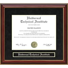 Universal Technical Institute Mahogany Diploma Frame