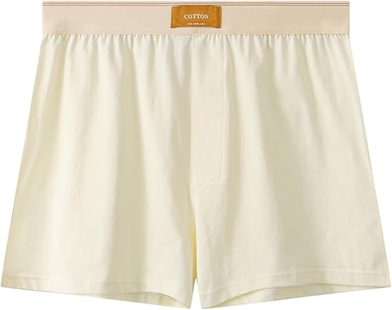 Mens Underwear Boxer Briefs Solid Mid Waist Short Panty Loose Fit Stretch Home Underwear Boxer Briefs