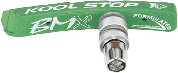 Kool Stop BMX Brake Shoes, Nutted - 1 Par, Hot Lime Green