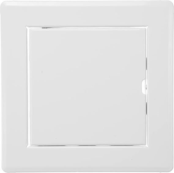 Vent Systems 4'' x 4'' Inch White Metal Access Panel - Easy Access Doors - Access Panel for Drywall, Wall, Electrical and Plumbing Service Door