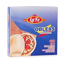 La Fe Obleas 2.96oz - 12 Wafers - 1 Pack - Flour Wafer Delicious Cajeta Snack - Dulces Colombianos