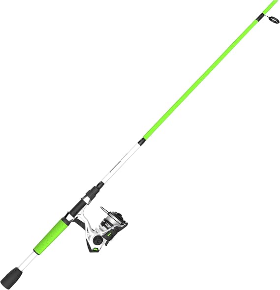 Zebco Roam Spinning Reel and Fishing Rod Combo, 6-Foot Fiberglass Fishing Pole, Split ComfortGrip Handle, Soft-Touch Handle Knob, Changeable Right- or Left-Hand Retrieve
