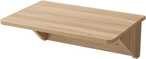 Wall Mounted Folding Table,Wall Desk,Wood Wall Mounted Bar Tables,Floating Wall Desk For Small Spaces,Fold Down Dining Tables, Foldable Hanging Workbench,for Study, Bedroom, Bathroom Or Laundry Room(1