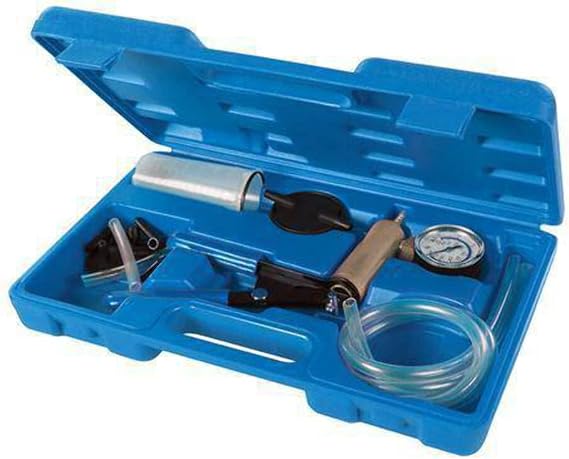 Silverline Vacuum Tester & Brake Bleeding Kit 16pce (734801), Silver