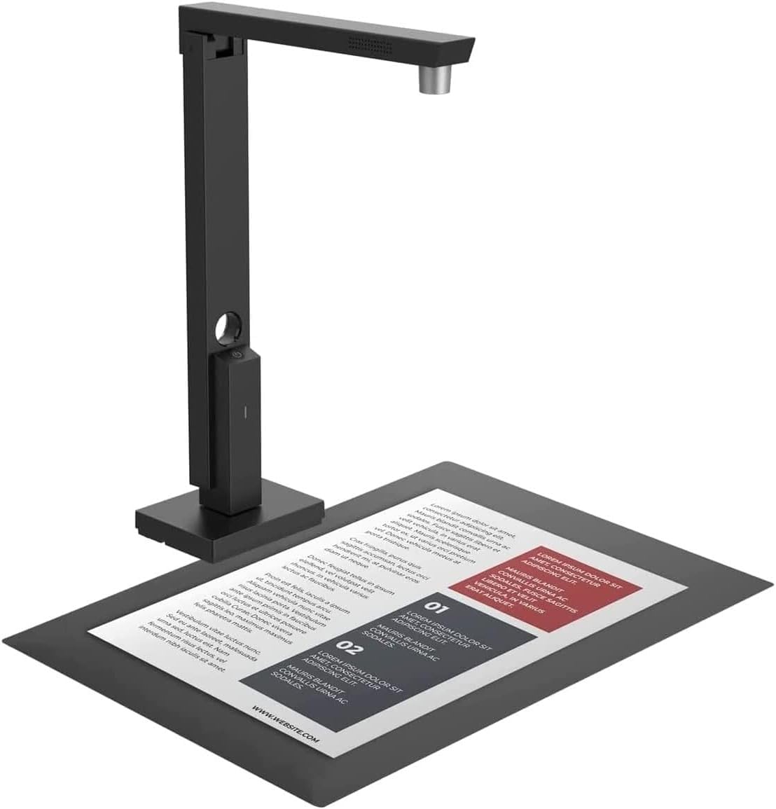 CZUR Lens_Pro Document Scanner, A4 Compatible, 12 Million Pixels, High Speed Scan, OCR Function, Windows 11  MacOS Compatible, For Classrooms and Offices, PSE Certified, Made in Japan