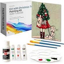 Painting4Real Acrylic Art Painting Kit with Video Tutorials - How to Paint with Acrylic Paint Set for Adults, Learn to Paint Girl - 9 Peices Painting Set for Adults, Beginners, Art Lovers