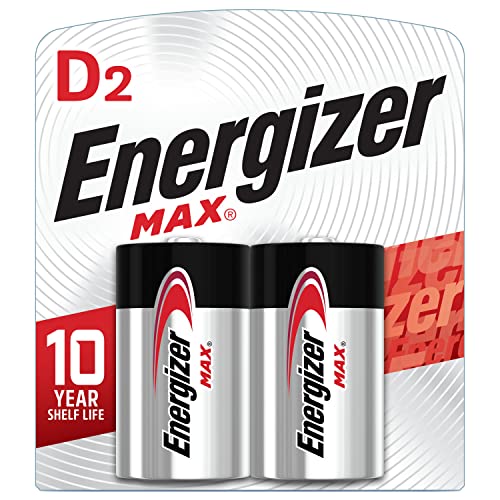 Energizer MAX D Batteries 2 Pack, D Cell Alkaline Batteries