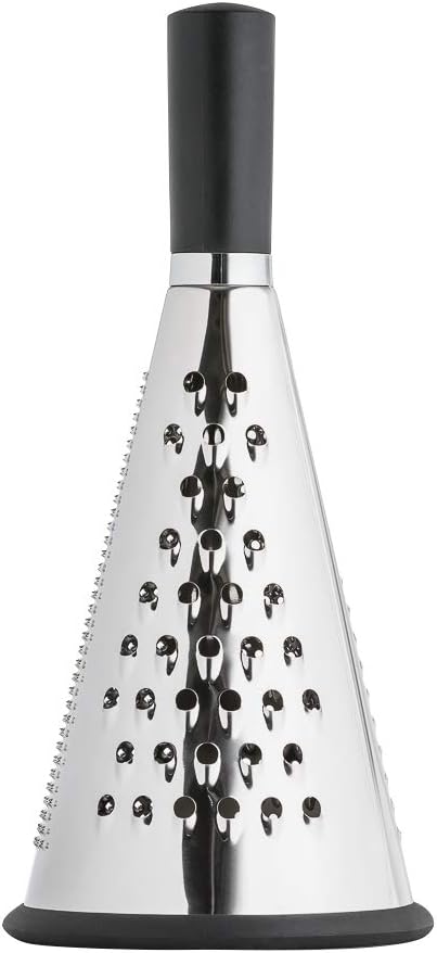 ClickClack Cone Grater, 10.3-Inch, Grey