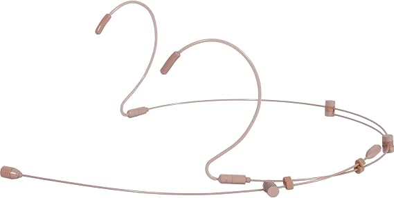 Galaxy Audio HSM4F Beige Omnidirectional Earset Microphone - Universal Fit with Multi-Brand Detachable Connectors