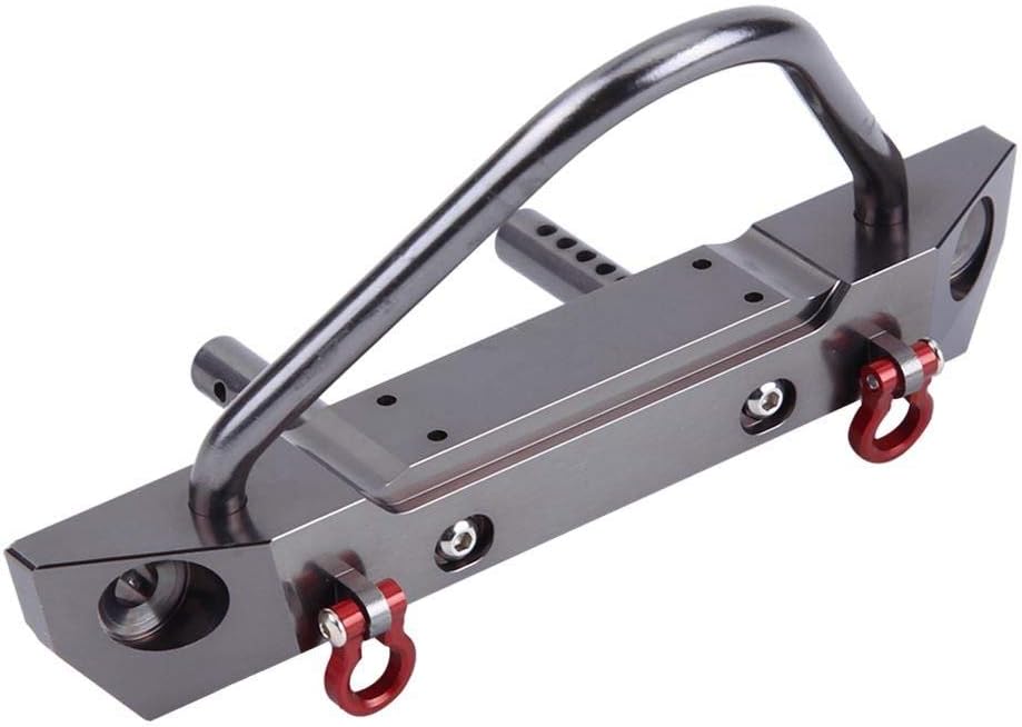 RC Car Front Bumper, Aluminium Alloy Front Bumper for Axial SCX10 110 Remote Control Crawler Car Accessory Parts