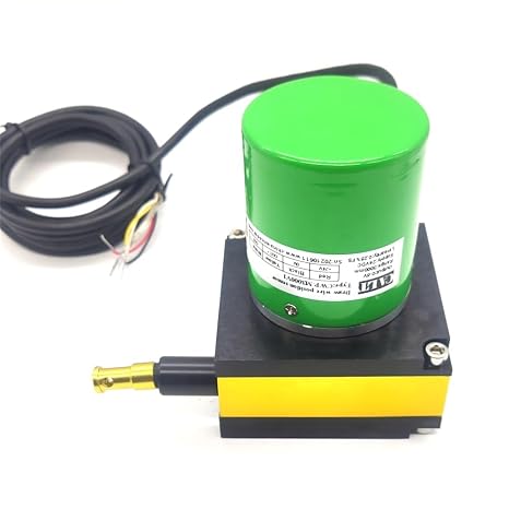 CALT 3000mm Analog Draw Wire Encoder Linear Displacement Sensor Length Measurement 24Vdc Supply 0-10V Output