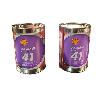 Aeroshell 41 Mineral Hydraulic Fluid MIL-PRF-5606-1 Quart (2-Pack)
