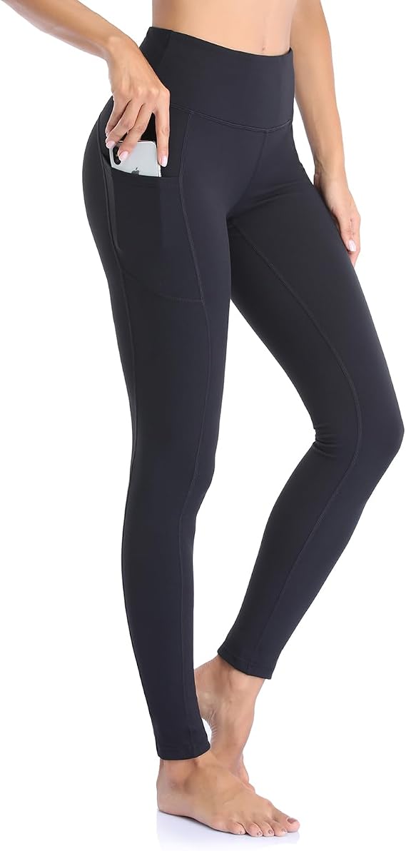 Leggings for Women Gym Yoga Pants with Pockets High Waist Workout Running Sports Activewear Fitness UK