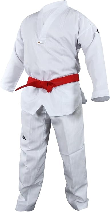 adidas Adi Start II White V-Neck Student Taekwondo Dobok Uniform - 210