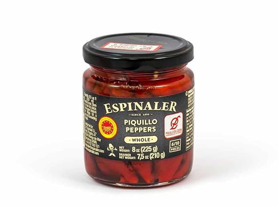 Whole Fire-Roasted Piquillo Peppers by Espinaler