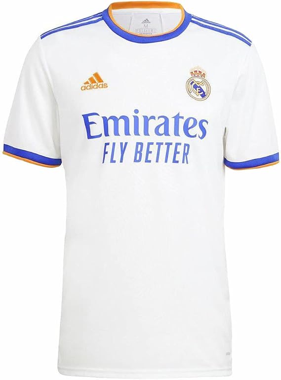 adidas Youth Real Madrid Home Soccer Jersey 2021-22 (X-Small) White