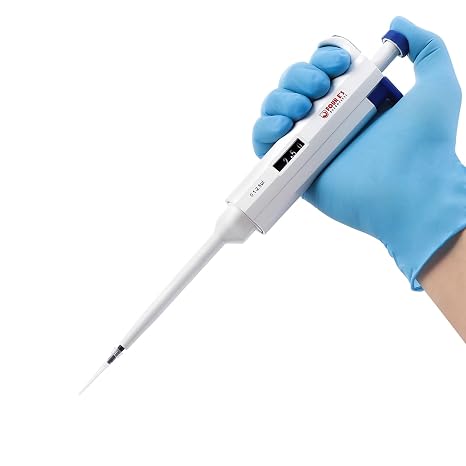FOUR E'S SCIENTIFIC 0.1-2.5L Pipette, Adjustable Volume Micropipette
