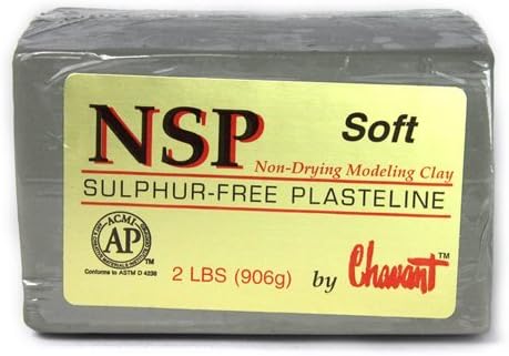Chavant Clay - NSP Soft Green - Sculpting and Modeling Clay (1/4 Case)