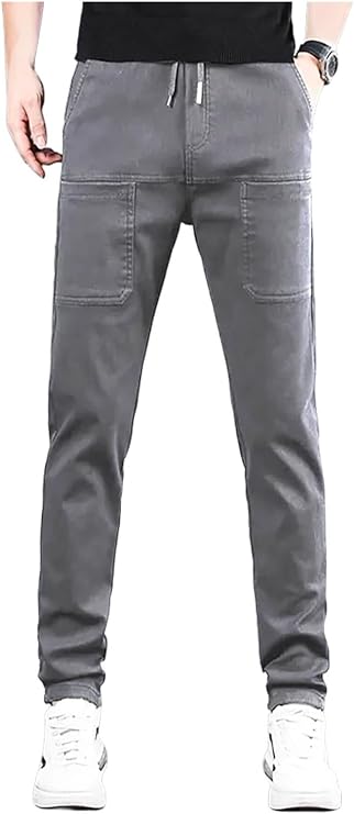 Men Comfy Cargo Pants Multipants - High Stretch Multi-Pocket Durable Cargo Pants Comfort Fit Stretch Cargo Pant